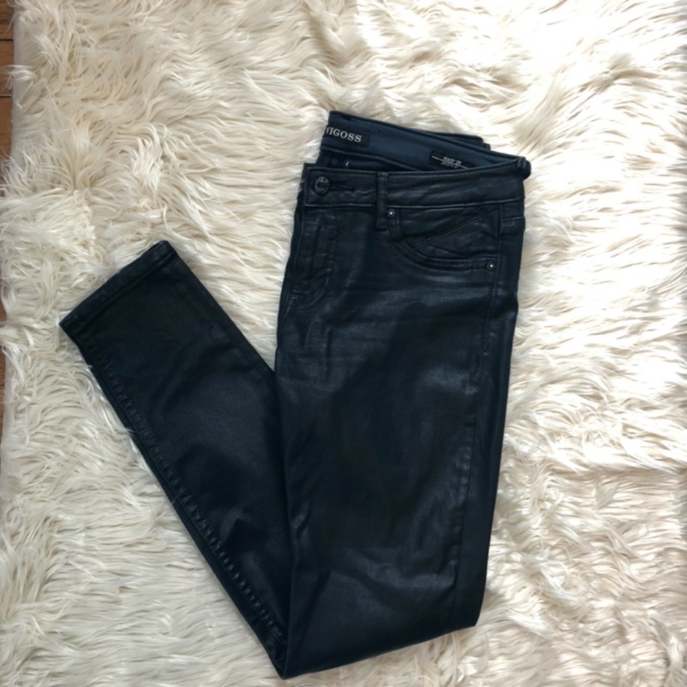 Vigoss Jagger black “leather” skinny jeans W28 L31